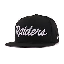 Oakland Raiders Black Sideline New Era 59fifty Fitted Hat Heaven