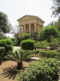 Malta Valletta Lower Barrakka Gardens Vakantie Fotografie Natuur Reizen