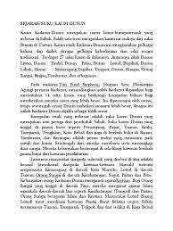 Mereka menetap di sabah sejak abad yang lalu dan mereka merupakan kumpulan keempat yang terbesar selepas kaum kadazandusun, bajausama dan murut. Sejarah Suku Kaum Dusun Kaum Kadazan Dusun Merupakan Nama Kaum Bumiputeraasli Yang Terbesar Di Sabah