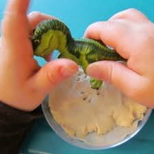 How to feather a velociraptor from the spruce. How To Make Clay Dinosaur Fossil Prints In Preschool