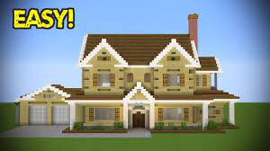 Needed to build wooden houses. Minecraft Large Suburban House Tutorial Youtube