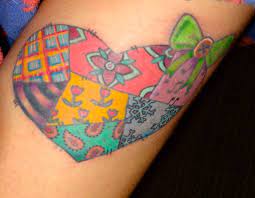 My Patchwork Heart 3 Patchwork Heart Sister Tattoos Tattoos