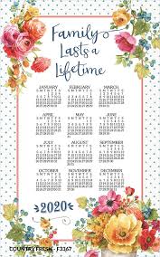 2021 Linen Calendar Towel In 2020 Diy Calendar Calendar Gifts Hanging Calendar