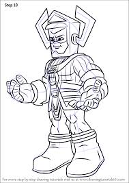 Printable rabbit raider coloring page. Step By Step How To Draw Galactus From The Super Hero Squad Show Drawingtutorials101 Com