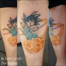 Goku And Nimbus Cloud Tattoos Cloud Tattoo Kid Goku
