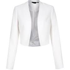 Black And White Plaid Cropped Blazer White Collarless Crop Blazer 44 Aud Liked On Polyvore Featuring Outerwear Jackets Blazers Coat Womens Cropped Blazer Cropped Blazer White Cropped Jacket