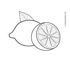 Lemons might be tart, but they make oh so tasty treats. Lemons Fruits Coloring Pages For Kids Printable Free Fruit Coloring Pages Coloring Pages Coloring Pages For Kids