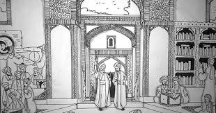 The House Of Wisdom Baghdad The House Of Wisdom Was Used For Scholars From All Over To Congregate In A Way It Wa House Of Wisdom Baghdad Library University