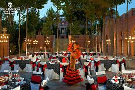 Birthday Party In Spanish Linares Terrace Flamenco Theme With Dancer Flamenco Party Spanish Themed Party Spanish Party