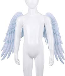 The card shows a beautiful angel woman holding a sign with a wreath around it. Anbaby Childrens Festive Party Angel Wings Costumes For Cosplay Decorative Wings Dress Up Pretend Play Toys Games Kiririgardenhotel Com