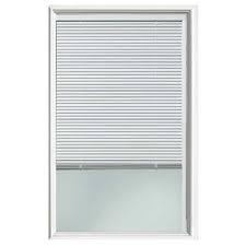 The tapes, seals, and backer rods also come in various thicknesses and it's easy to install weatherstripping on exterior home doors using nails or screws to secure wood and hold aluminum thresholds in place. Masonite Door Insert With Blinds Between Glass Pvc Single Panel Low E Argon 77b106 01rllb Bm Rona
