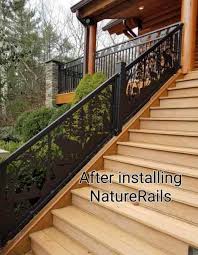 So, to keep us safe, the architect is recommending the wrought iron one for the stairs and landing going up to our turn any porch or patio into a sumptuous room by following these leads. Decorative Deck Railing Metal Deck Railing Porch Railing Naturerails Com