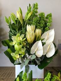 Lime And White Flowers For Church Event In Baulkham Hills Beautiful Flower Arrangements Orange Wedding Flowers Church Flower Arrangements