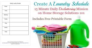 Maybe you would like to learn more about one of these? Create A Laundry Schedule Or Routine Plus Free Printable