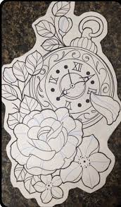 Shhimpinnin Sketch Tattoo Design Clock Tattoo Design Clock Tattoo