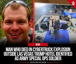 Reports indicate that 37-year-old Matthew Alan Livelsberger, a decorated  U.S. Army master sergeant, is believed to have died in a Tesla Cybertruck  explosion near the Trump Hotel in Las Vegas. Authorities suspect