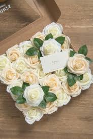 Us $ 3.50 / pieces min. Purchase The Real Looking Faux Roses At Lingsmomet Com Get Inexpensive And High Quality Artificial Roses In Bulk 36 Tones F Foam Roses Foam Flowers Peony Rose
