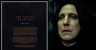 Severus Snape/Alan Sidney Patrick Rickman