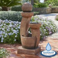 Er ist aus wetterfestem polyresin gefertigt und sehr pflegeleicht. Gartenbrunnen Mit Beleuchtung 109cm 299 99