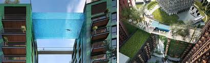Piscines d'hôtels dans le vide. Insolite Une Piscine Suspendue A Londres Atic Architectes