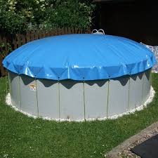 Aufblasbare Poolabdeckung Poolplane Abdeckplane O 440 Rundbecken Rund 522 01
