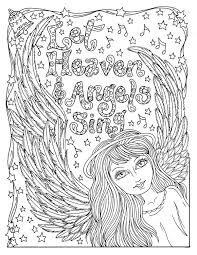 Jacob struggles with the angel coloring sheet. Christmas Angel Instant Download Coloring Page Christian Etsy