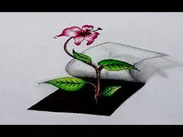 If you don't have a green thumb, you can still create a rose on paper. 3d Art How To Draw A Flower Blooming Realistic In 3d Rose Hibiscus Step By Step Tutorial Youtube