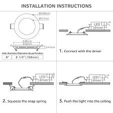 Shop Essential 4 Pack 12w Low Profile Slim 6 Dimmable Recessed Ceiling Light Overstock 28984827