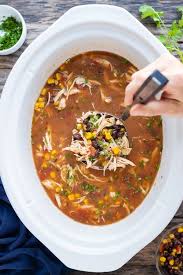 Easy Slow Cooker Chicken Tortilla Soup Evolving Table Recipe Crockpot Chicken Healthy Healthy Crockpot Chicken Tortilla Soup