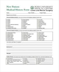 32 Free New Patient Medical Forms Usmlereview Document