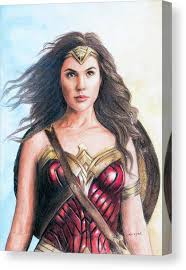 Female hero woman sketch drawing superheroes superhero art comic book artists dc comics art comic art wonder woman art woman drawing. Wonder Woman Gal Gadot Canvas Print Canvas Art By Shreyas Pailkar