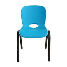 Amazon Com Lifetime Kids Stacking Chair 4 Pack Blue Patio Lawn Garden Kids Chairs Cool Chairs Chair
