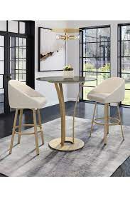 At 40 inches round and 37 inches high, this stunning table Buy Amisco Wembley Upholstered Swivel Barstool W Low Back Free Shipping