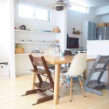 世界で一番人気の子供椅子 stokke トリップトラップの色選び実例 活用法 folk 椅子 リビングダイニング ダイニング