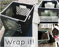 Its heavy duty construction makes it perfect for hard or heavy items. Milk Crate Planters How To Grow Vegetables