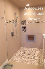 Advantages And Disadvantages Of A Curbless Walk In Shower Bathroom Remodel Shower Accessible Bathroom Design Shower Remodel