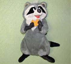 Vintage Disney Meeko Pocahontas Raccoon Plush Stuffed 15 With Biscuit Animal Disney Vintage Disney Disney Disney Plush