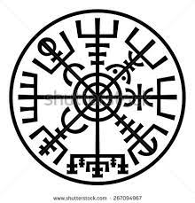 Vegvisir Stock Photos Images Pictures Runic Compass Magic Symbols Viking Runes