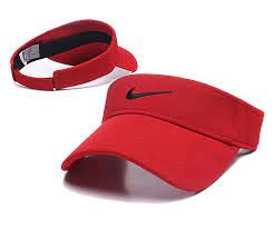 Nike Golf Tennis Hats Sun Visor Cap Red 081 Hats For Men Sport Hat Nike Visor