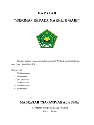 Akhirnya, aya terus terlelap dek kerana ketakutan. Iman Kepada Makhluk Gaib