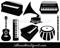 Musical Instrument Vector Graphics Download Free Music Silhouette Silhouette Clip Art Silhouette Vector