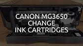 Waste ink tank full, waste ink pad full, the ink absorber. Canon Mg3550 Change Ink Cartridge Youtube