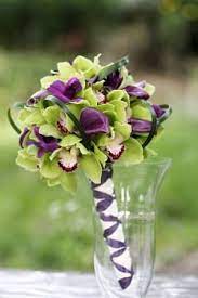 Bouquet Purple Wedding Bouquets Purple Calla Lilies Green Wedding Flowers