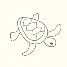 I was tired from a day out telling stories and couldn't think wh. Draw A Sea Turtle In 3 Easy Steps Draw A Sea Turtle Sea Animals Drawings Sea Turtle Drawing