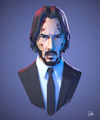 John Wick Tzuming Ho On Artstation At Https Www Artstation Com Artwork Kqjyx Keanu Reeves Keanu Reeves John Wick John Wick Movie