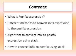 Do you guys have any suggestions? Infix To Postfix Conversion Powerpoint Slides