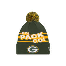 Founded in 1921, the green bay packers have a storied history that they aim to build on in the seasons to come. Green Bay Packers Go Pack Go Slogan Green Knit Hat Green Bay Stuff
