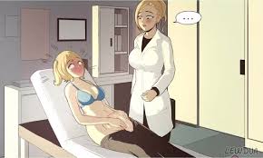 Big-boobed redhead doctor conducts cum experiments with her 3D futa patient