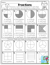 It is, therefore, important that parents and teachers give them activities that are a little more advanced and that. Fractions Look At The Shaded Part Of Each Shape And Circle The Correct Answer Fun Math Act Fractions Worksheets Math Fractions Worksheets 3rd Grade Fractions
