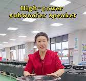 High-Power 18" Subwoofer Production in Our Factory